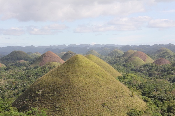 Chocolate Hills during the dry season