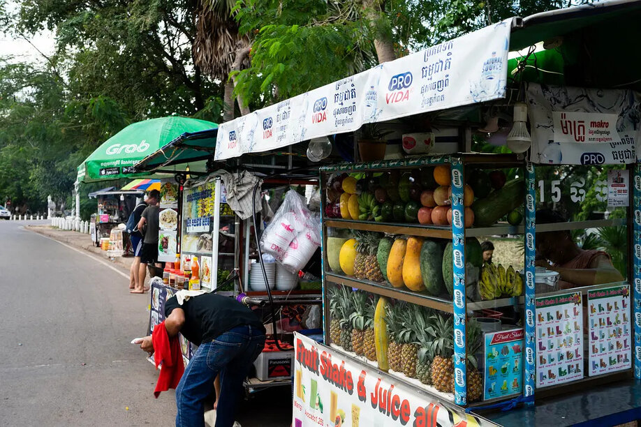 Mobile fruit shake vendor